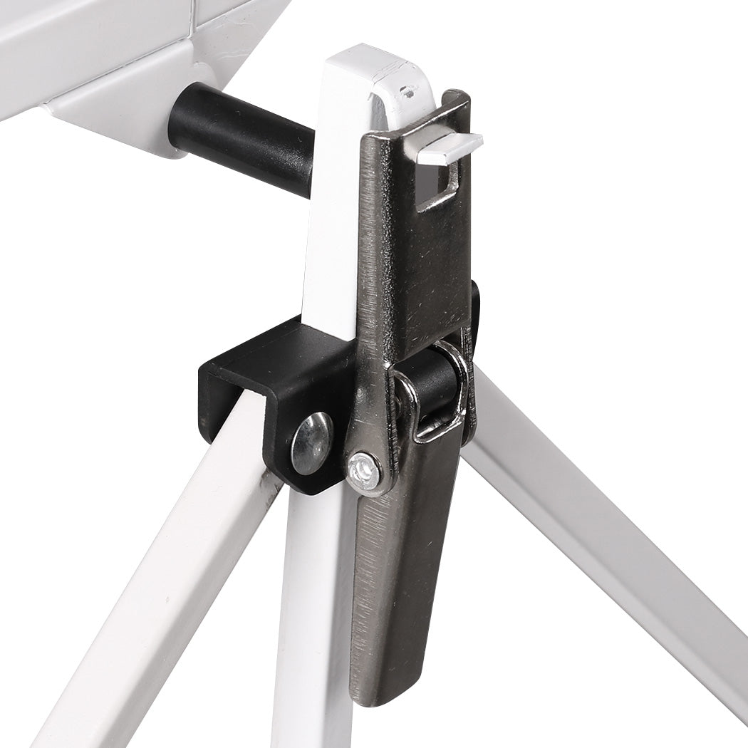 Levede Foldable Storage Shelf Display White 3 Tiers.