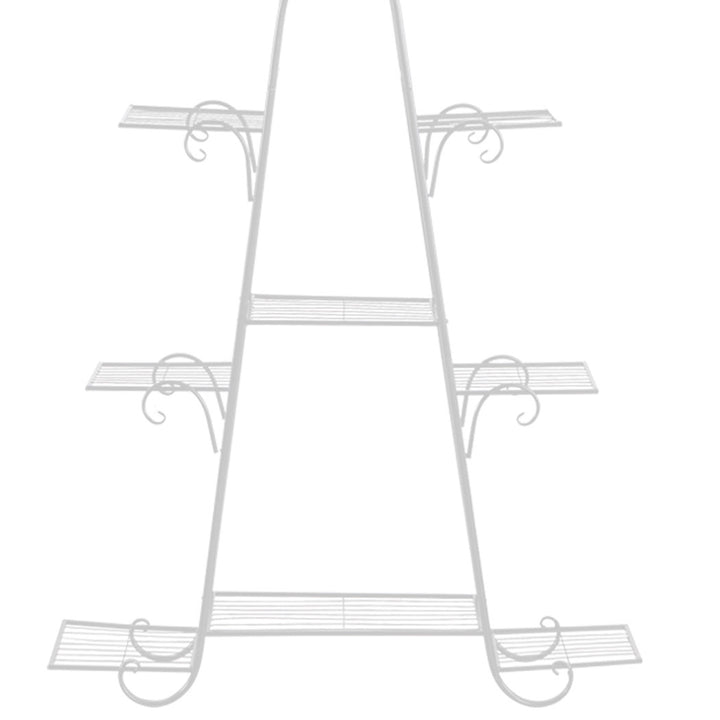 Levede Plant Stand Outdoor Indoor Metal White.