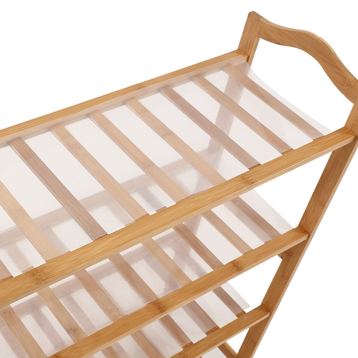 Bamboo Shoe Rack Storage Wooden.