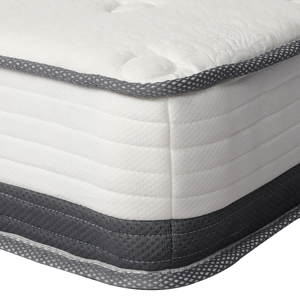 Pocket Spring Mattress HD Foam Medium Firm Bedding Bed Top Double 21CM.