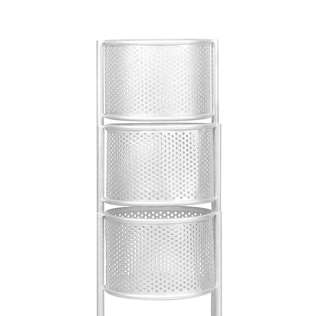 Levede 6 Tier Plant Stand Swivel Outdoor White.