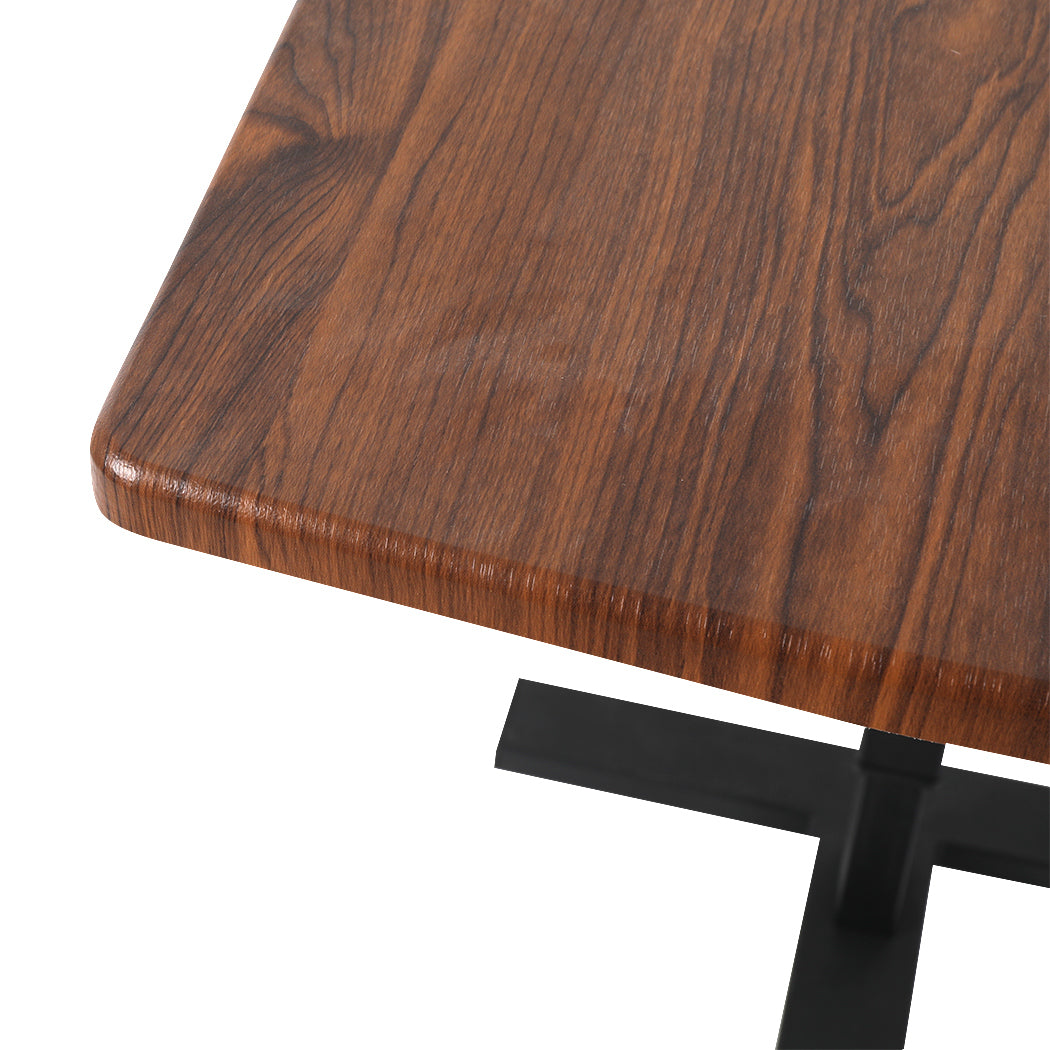 Mobile Standing Desk Foldable Brown Fold.
