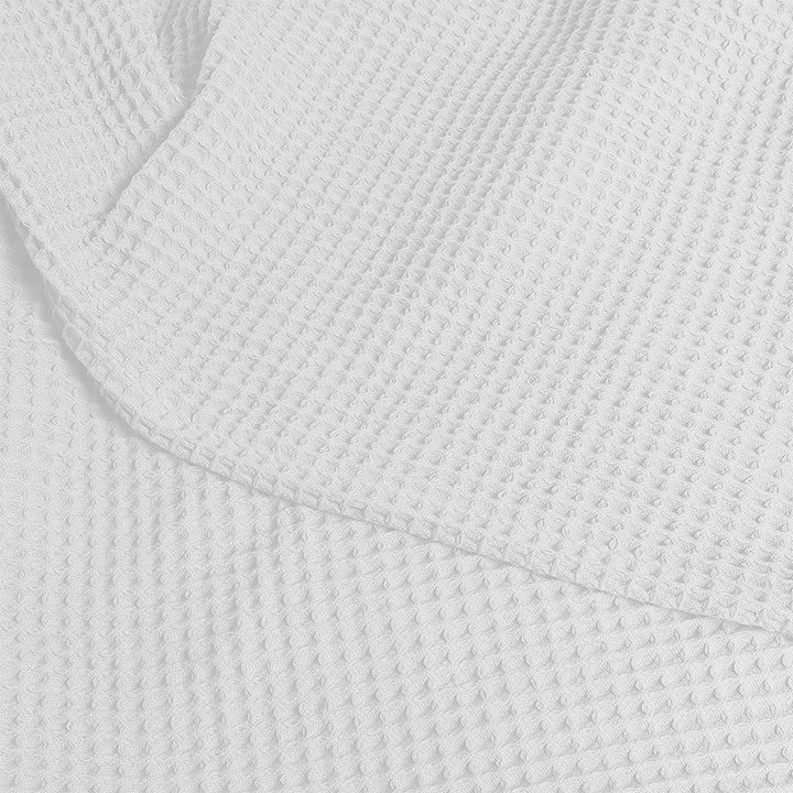 DreamZ Throw Blanket Cotton Waffle Blankets White Double.