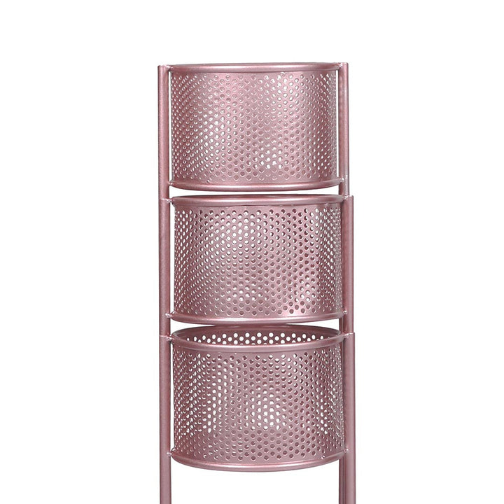 Levede 6 Tier Plant Stand Swivel Outdoor Rose Gold.