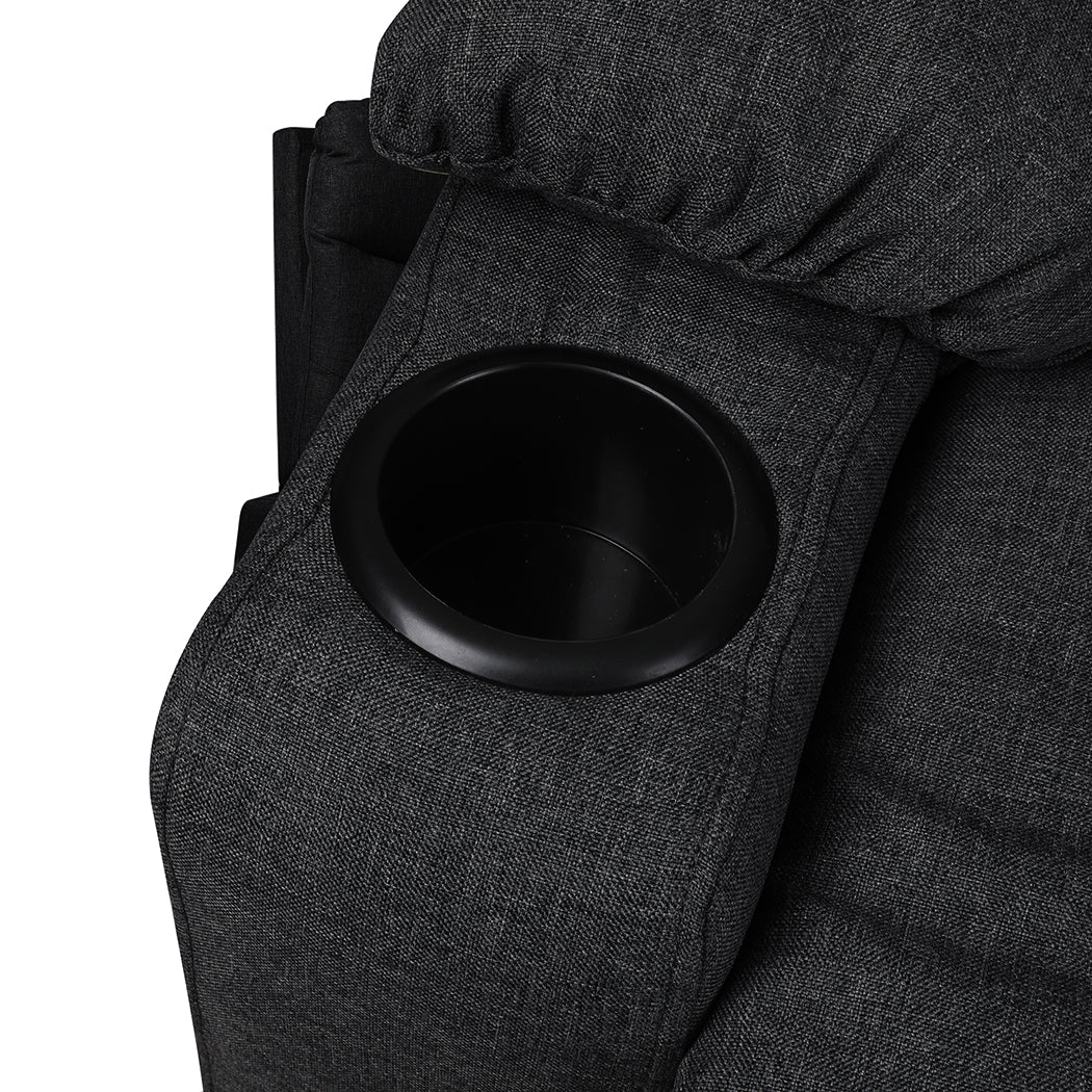 Levede Recliner Chair Electric Lift Black.