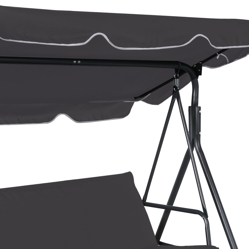 Levede Swing Chair Hammock Outdoor Furniture Grey.
