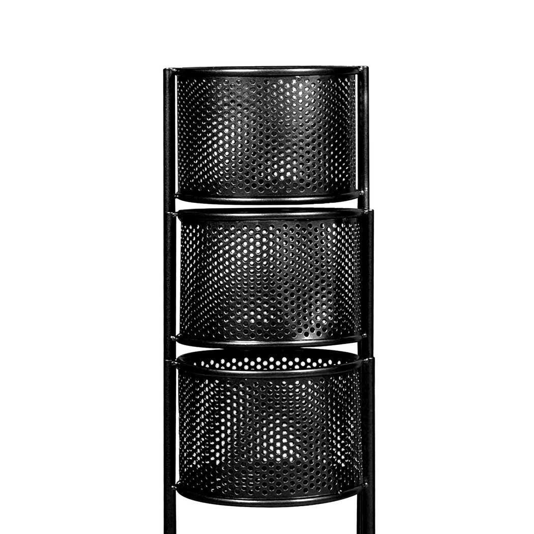 Levede 6 Tier Plant Stand Swivel Outdoor Black.