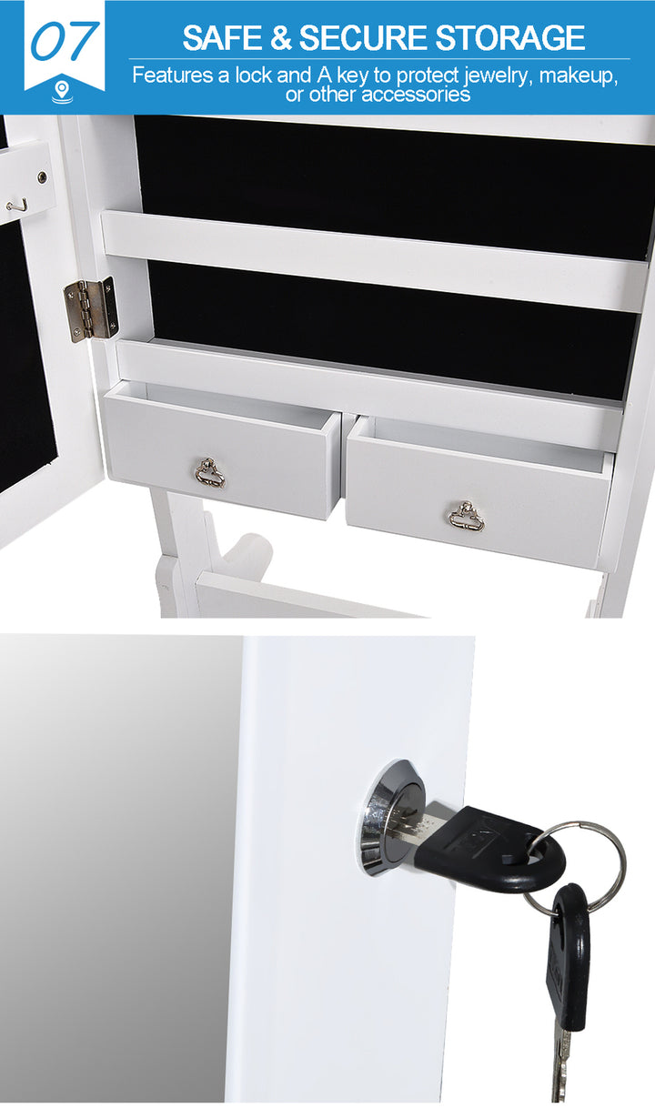 Mirror Jewellery Cabinet Storage.