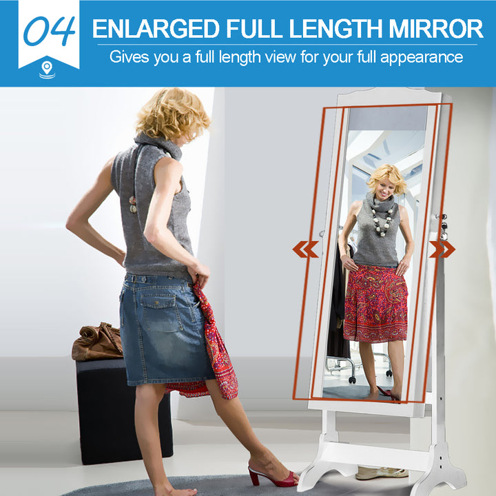 Mirror Jewellery Cabinet Storage.
