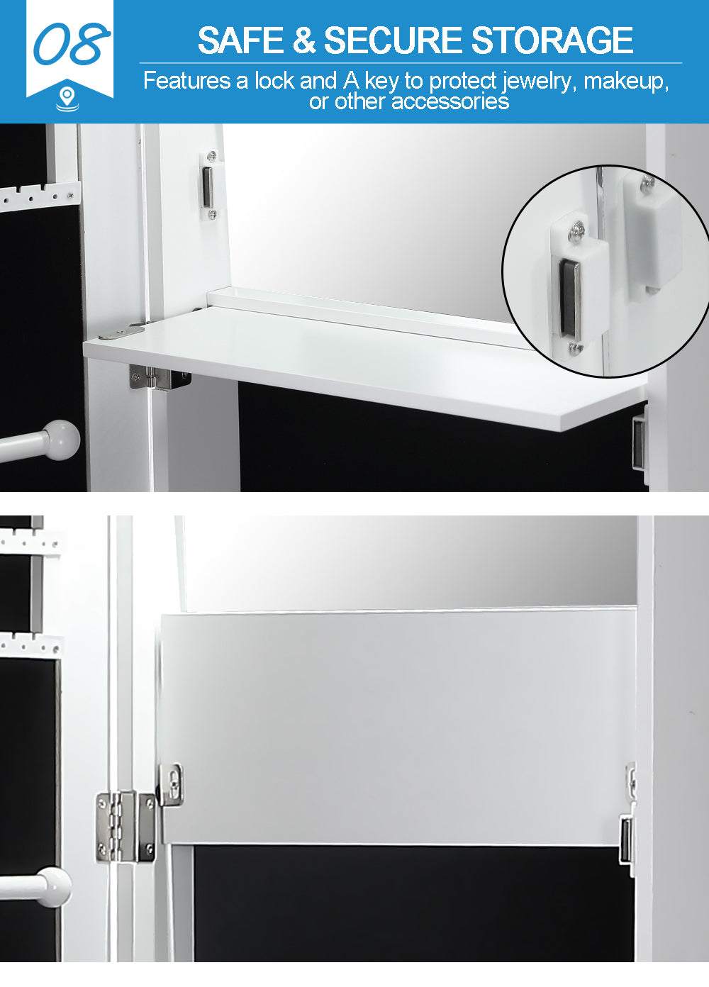 Mirror Jewellery Cabinet Jewelry.