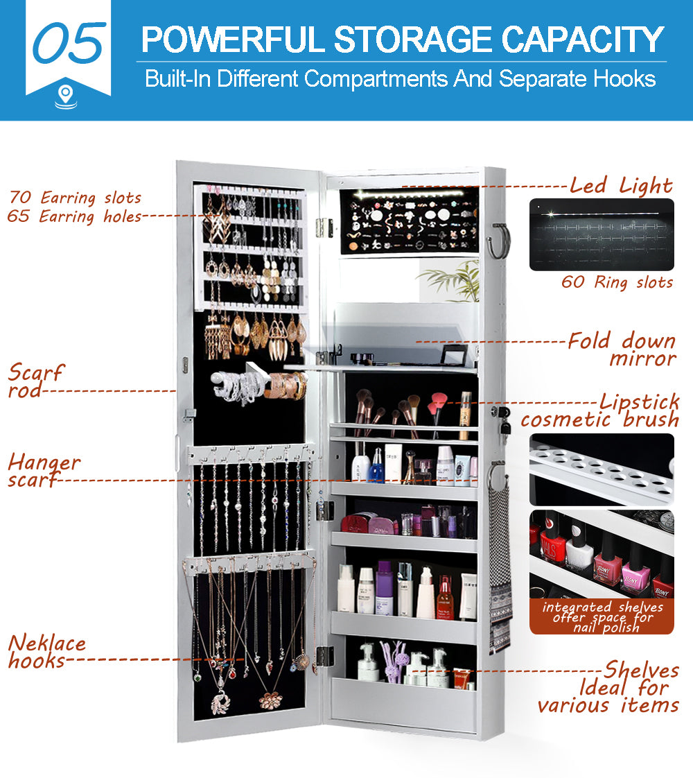 Mirror Jewellery Cabinet Jewelry.