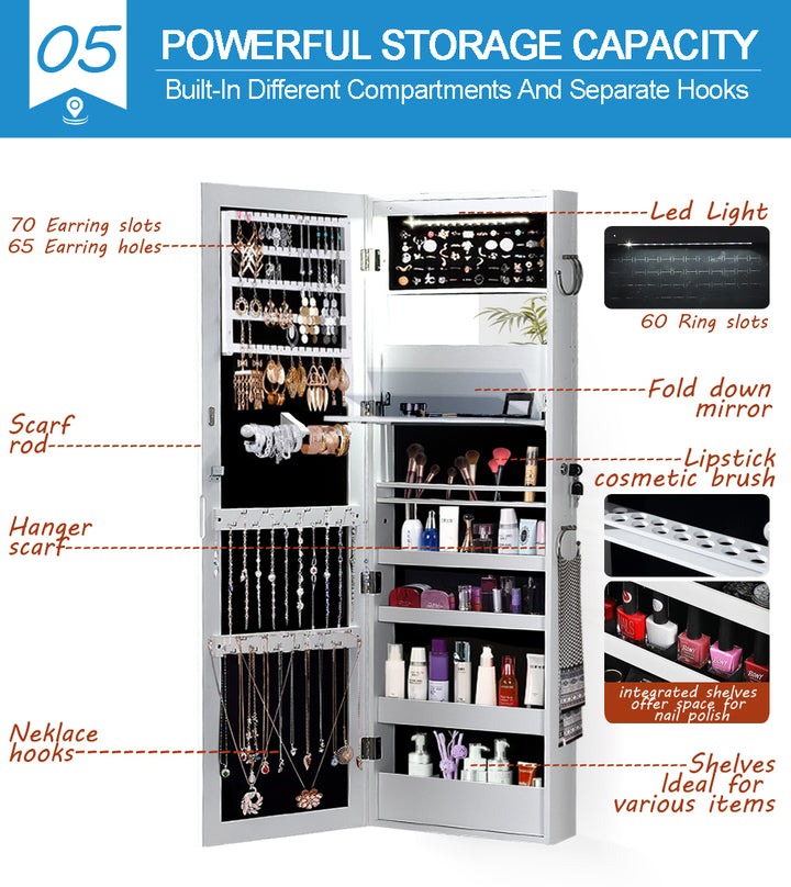 Mirror Jewellery Cabinet Jewelry.