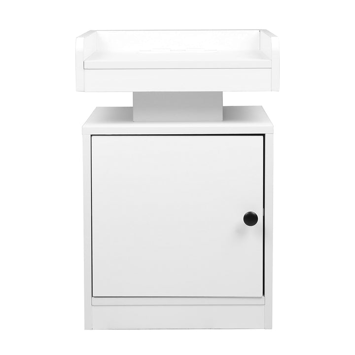 Levede Bedside Table USB Charger Outlet RGB White.