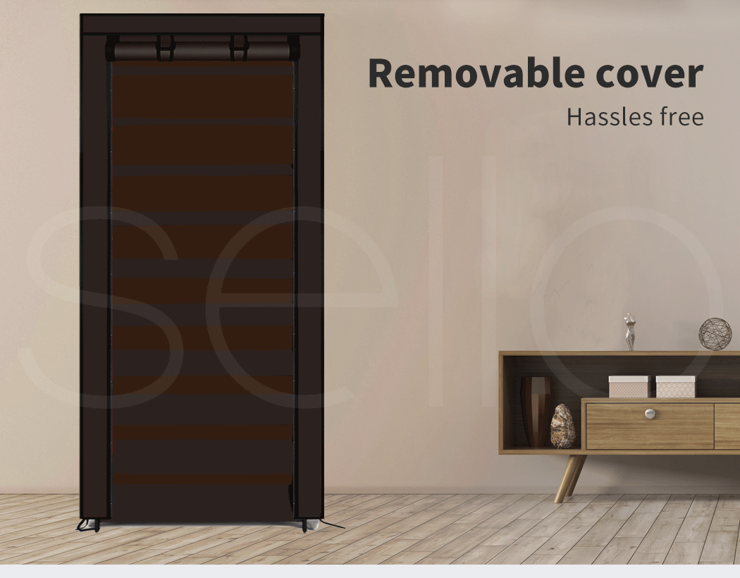 10 Tier Shoe Rack Portable Storage - 2pcs Set Options Available.