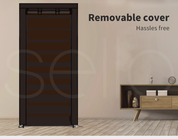 10 Tier Shoe Rack Portable Storage - 2pcs Set Options Available.