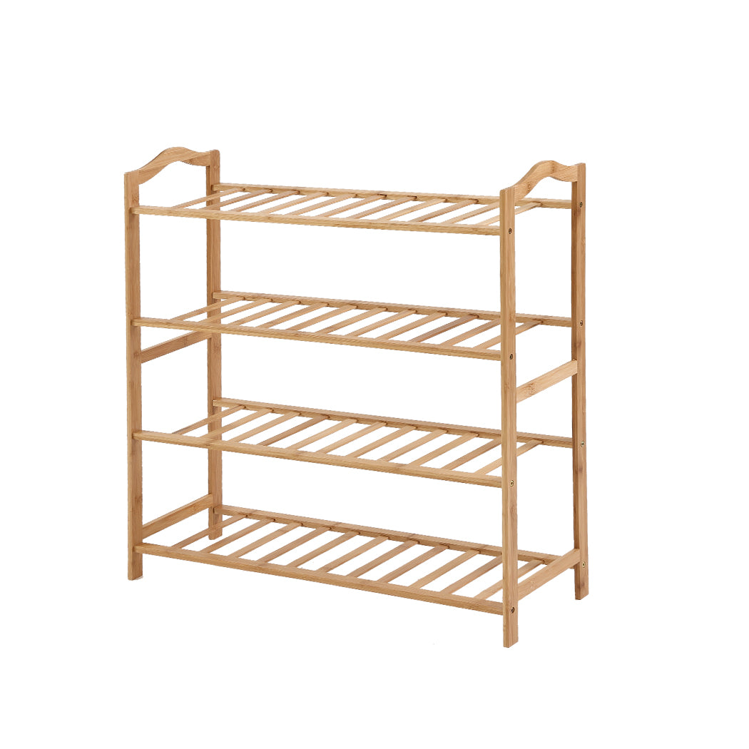 Levede Bamboo Shoe Rack Storage Organizer - Wooden Design for Home Essentials - Levede