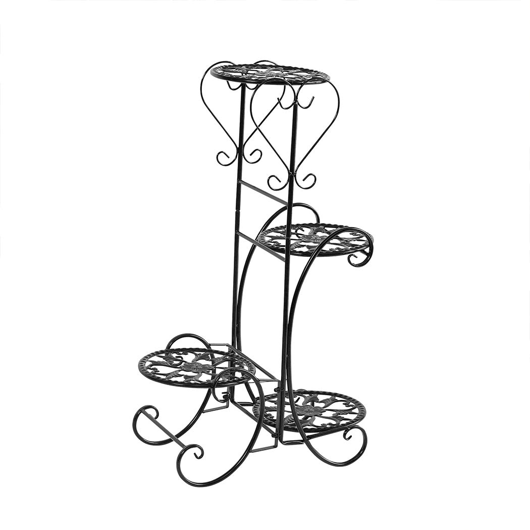 Levede Flower Shape Metal Plant Stand for Outdoor and Indoor Use - Levede