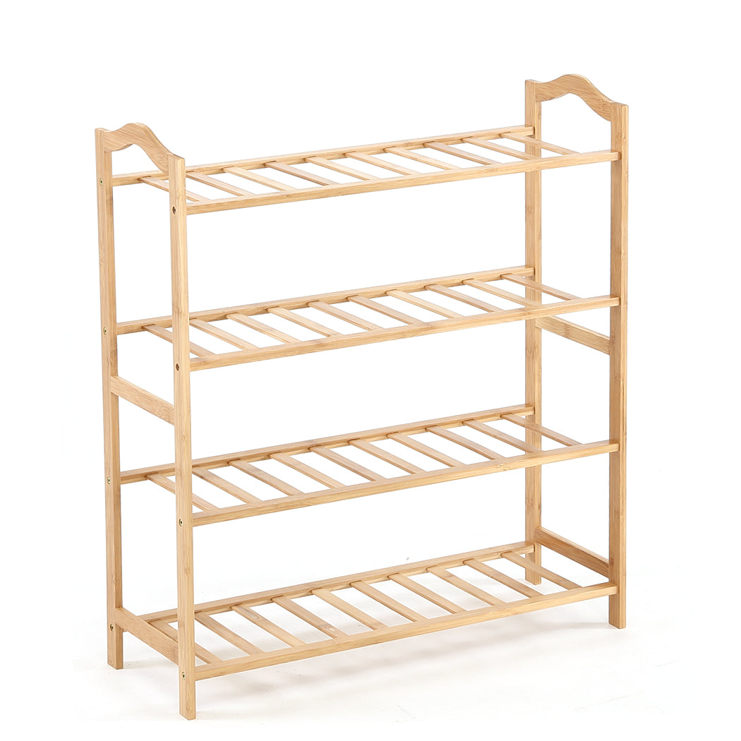 Levede Bamboo Shoe Rack Storage Organizer - Wooden Design for Home Essentials - Levede