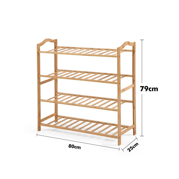 Levede Bamboo Shoe Rack Storage Organizer - Wooden Design for Home Essentials - Levede