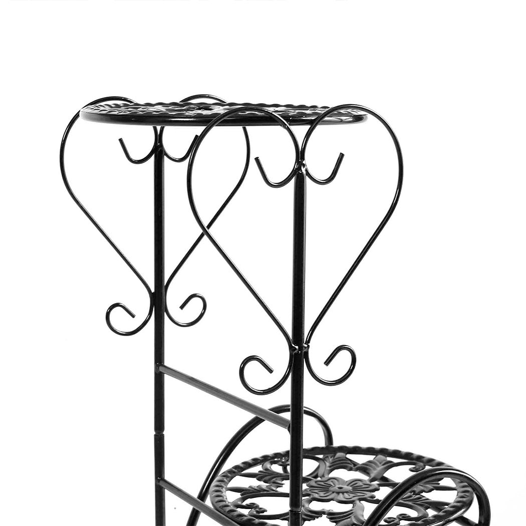 Levede Flower Shape Metal Plant Stand for Outdoor and Indoor Use - Levede