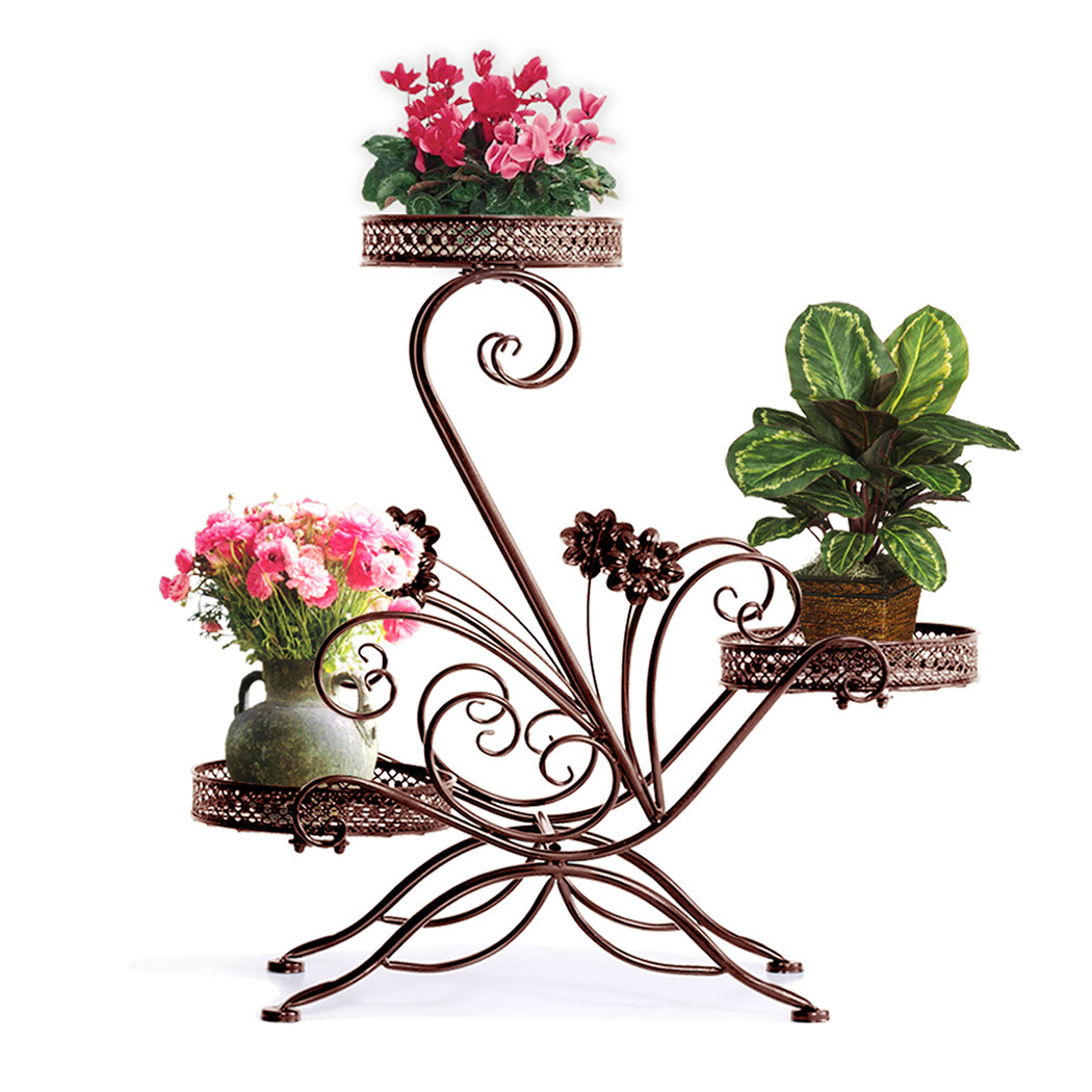 Levede Plant Stand Outdoor Indoor Metal - Levede