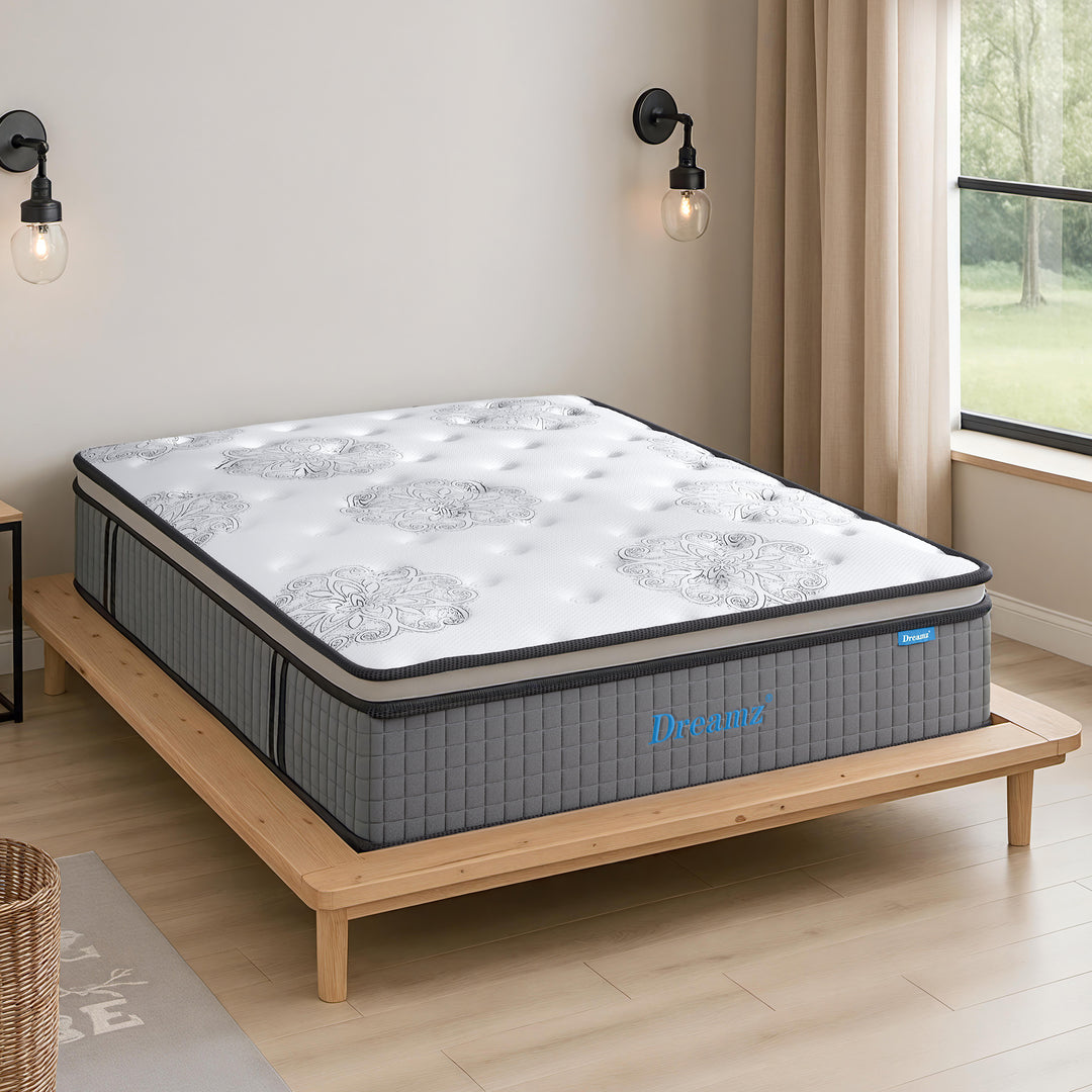 Queen Mattress Knitted Fabric 35cm Medium Firm