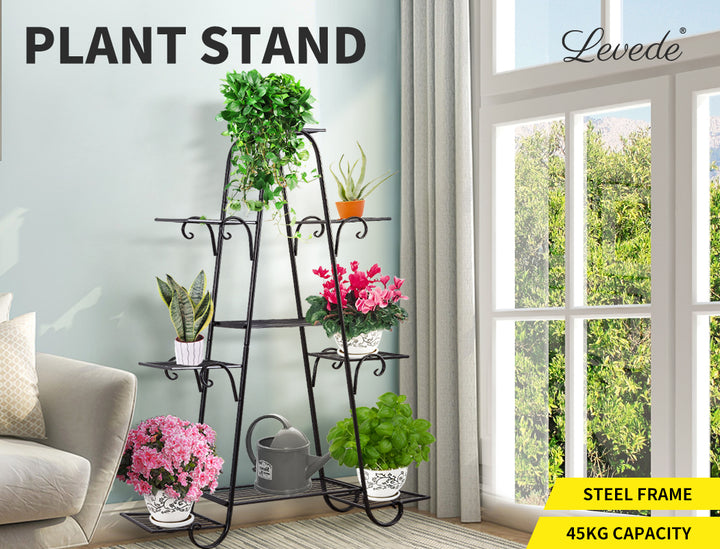 Levede Outdoor Indoor Metal Plant Stand - Levede