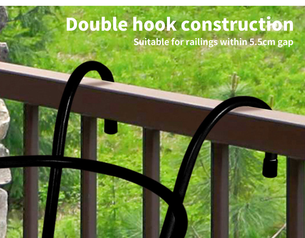 3x Plant Stand flower Holder Hanging Pot Basket Plant Garden Wall Storage