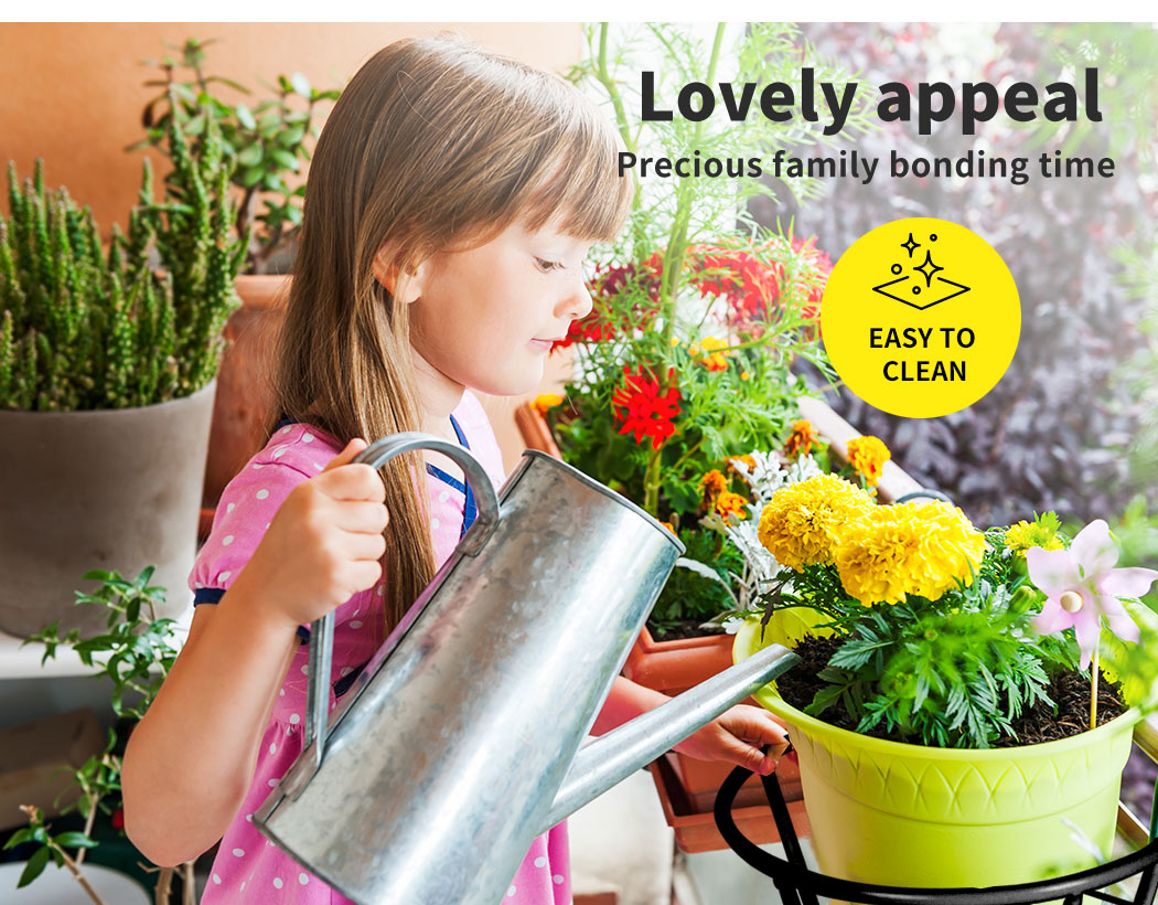 3x Plant Stand flower Holder Hanging Pot Basket Plant Garden Wall Storage