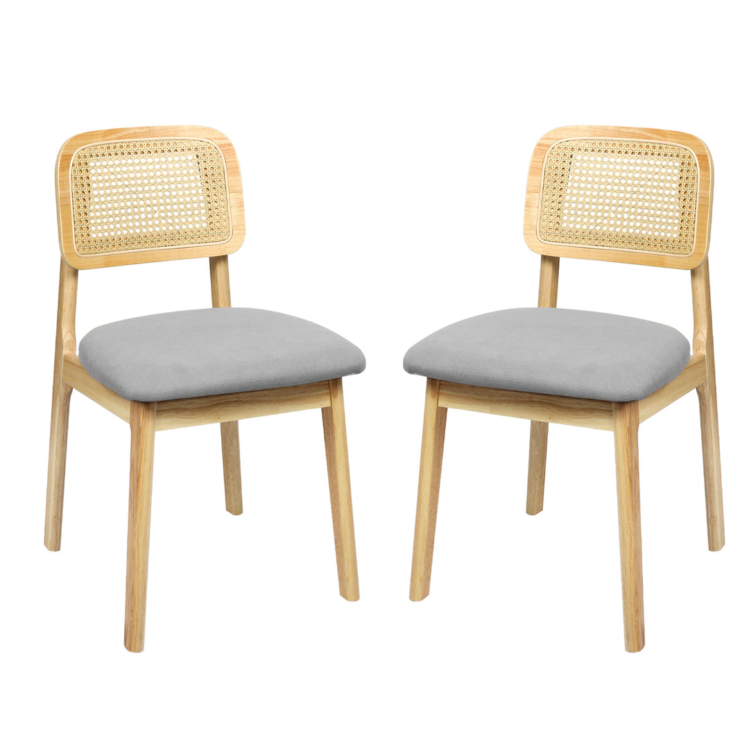 Levede Rattan Dining Chair – Wicker & Wood Frame