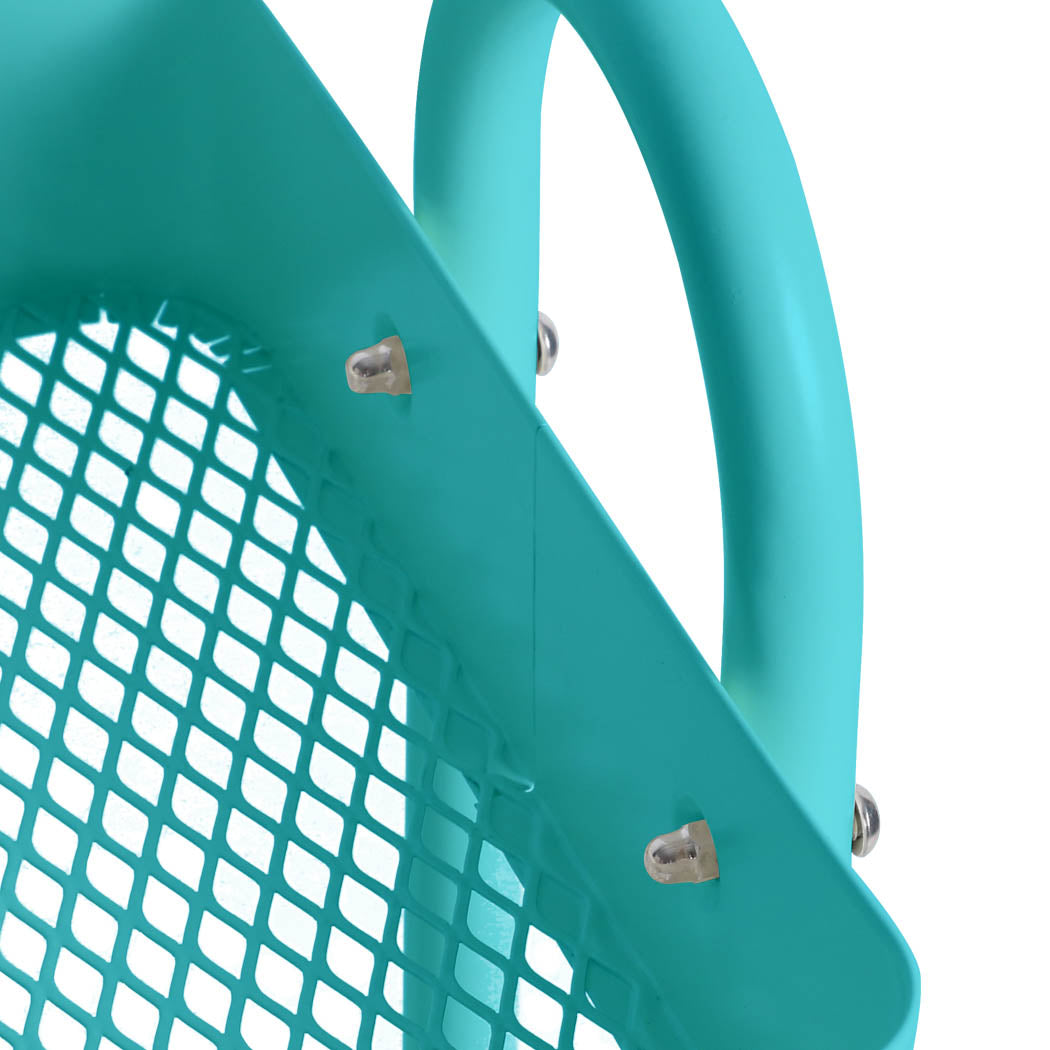 Levede 3 Tiers Kitchen Trolley Cart Turquoise.