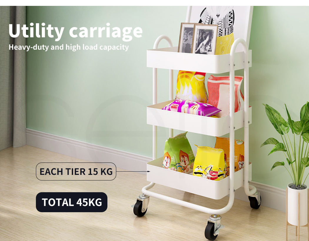 3-Tier Kitchen Trolley Cart