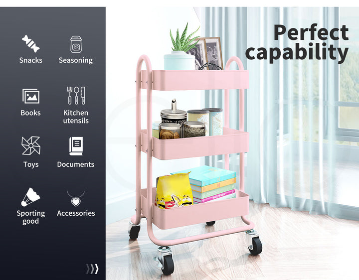 3-Tier Kitchen Trolley Cart