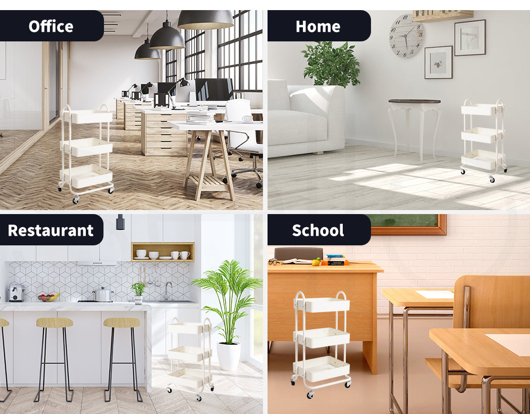 3-Tier Kitchen Trolley Cart