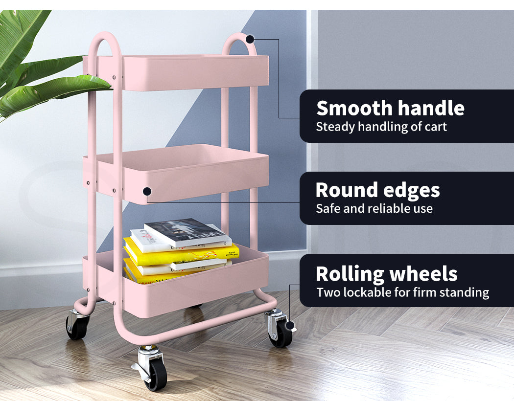 3-Tier Kitchen Trolley Cart