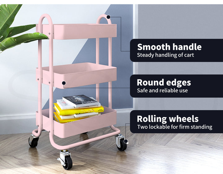 3-Tier Kitchen Trolley Cart