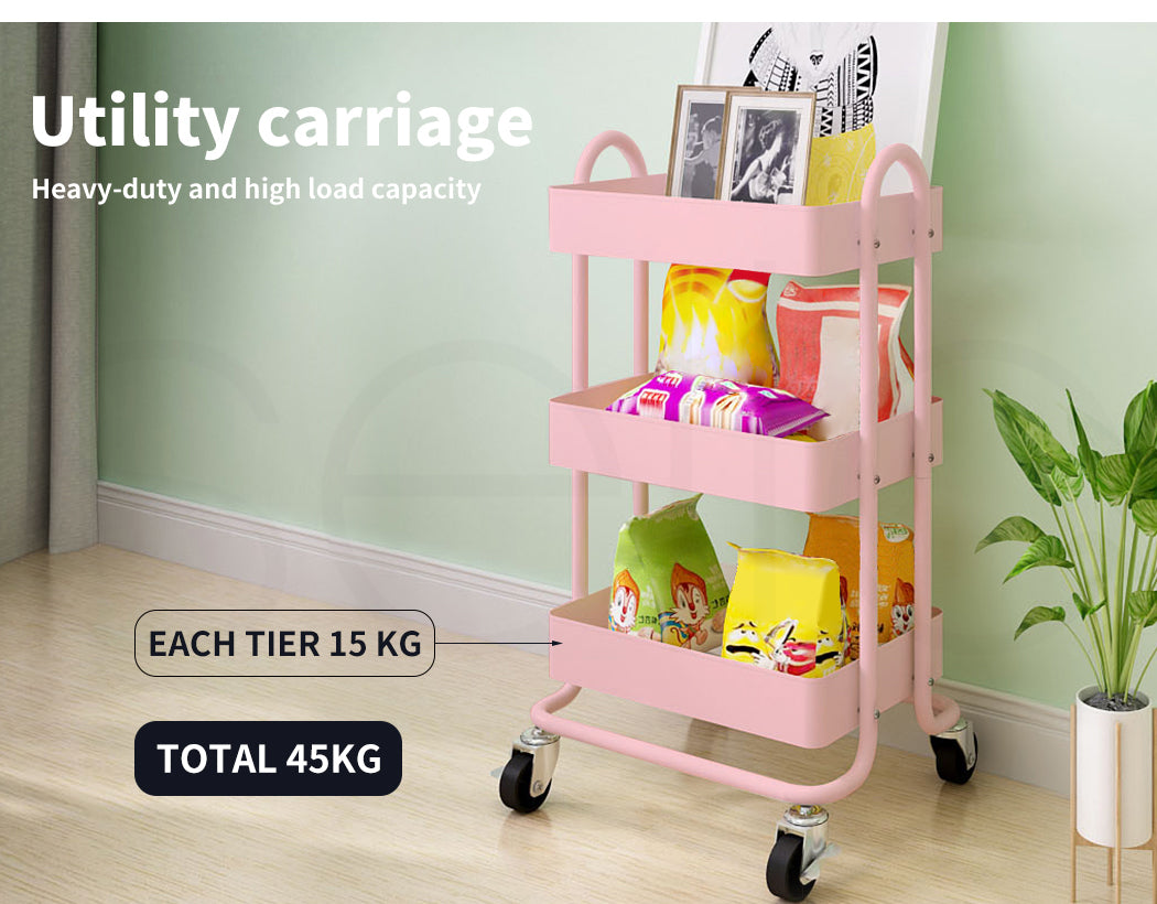 3-Tier Kitchen Trolley Cart