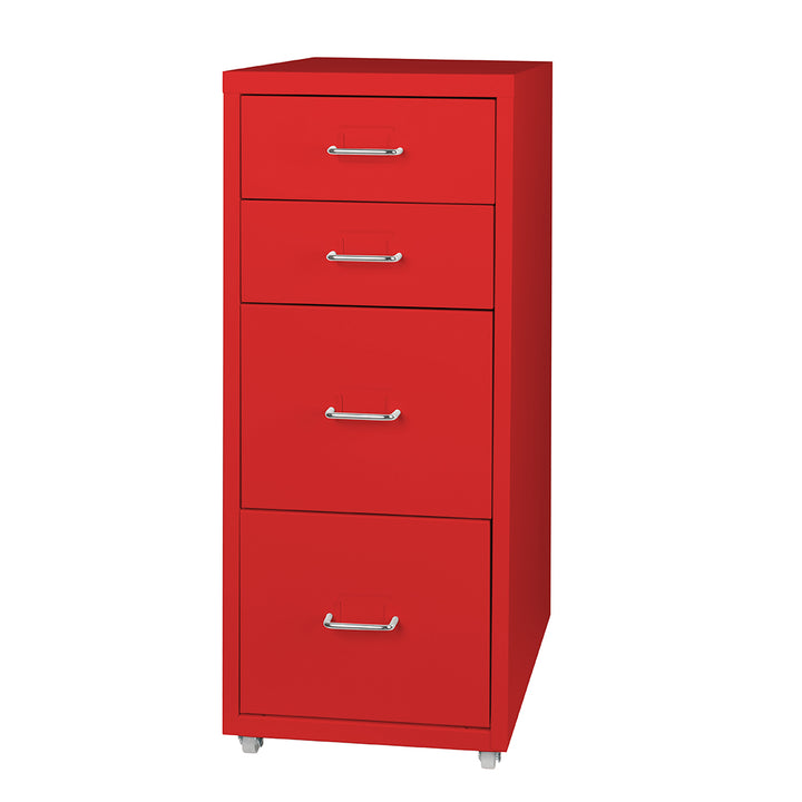 Levede 4 Drawer Office Drawers Cabinet Red-1831592781345329152