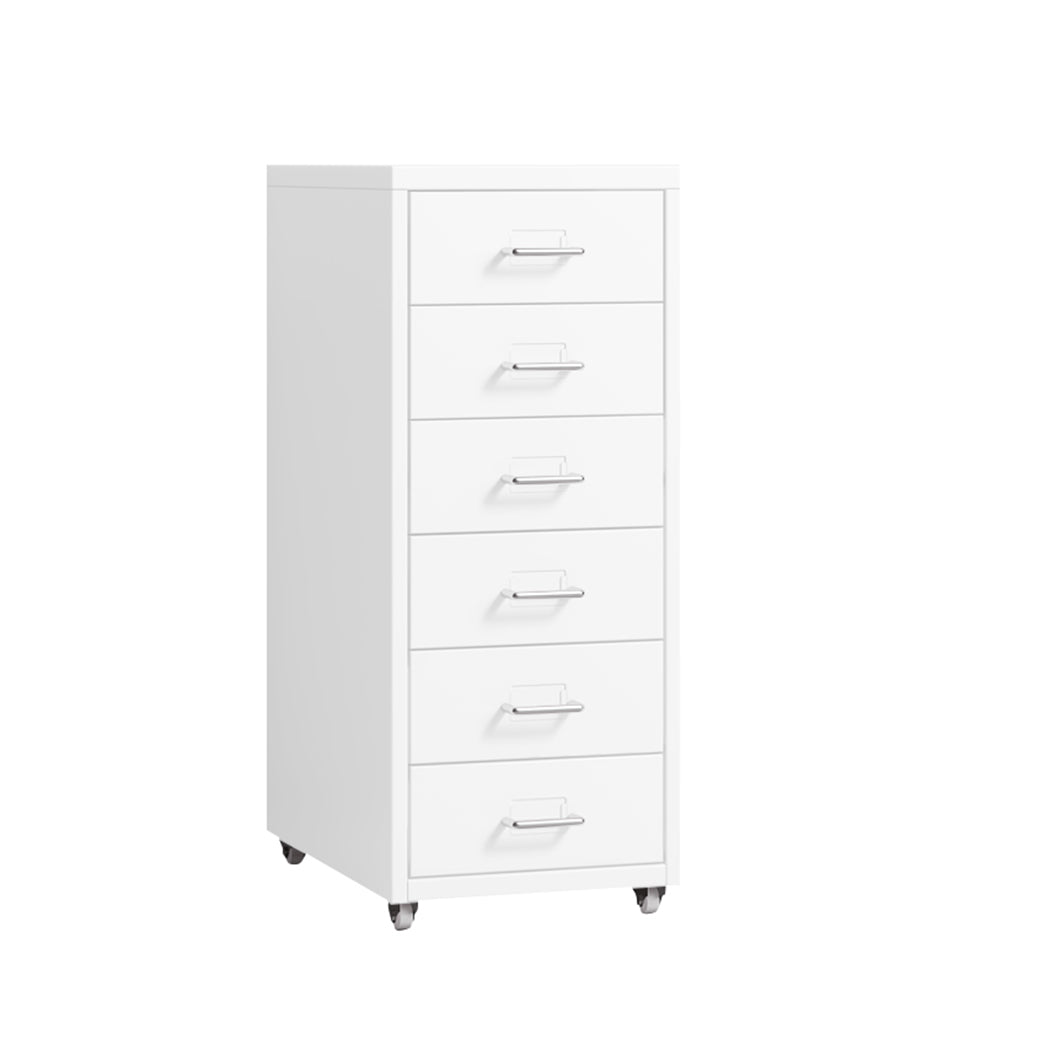 Levede 6 Drawer Office Cabinet Drawers White-1831592679704760320