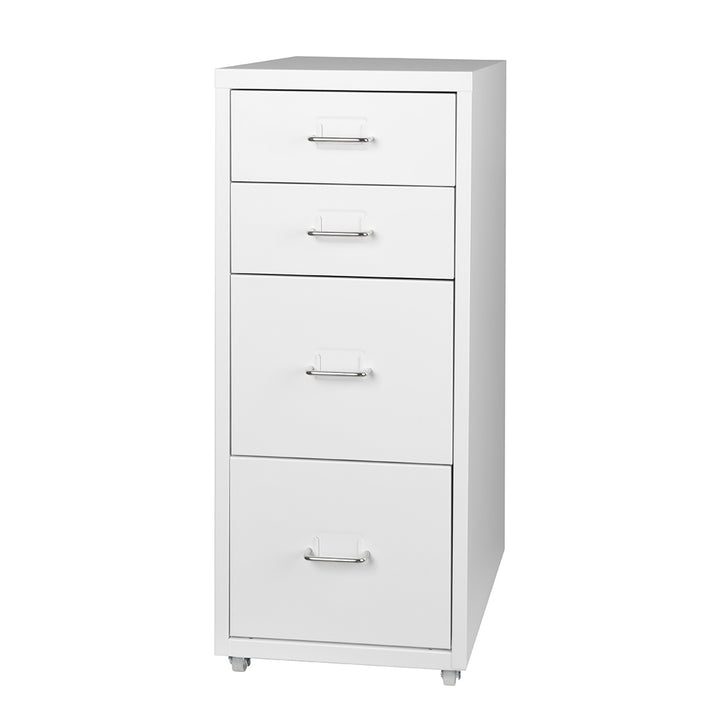 Levede 4 Drawer Office Drawers Cabinet White-1831592679092391936