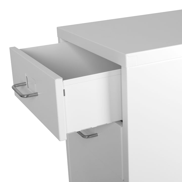 Levede 3 Drawer Office Drawers Cabinet White-1831592710352539651