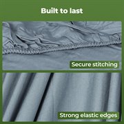 Dreamz 4pcs 100% Bamboo Bed Sheet Set in Grey Colour - Levede