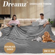 DreamZ 3x3M Large Oversized Blanket - Levede