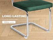 Levede 2xRattan Chair Dining Chairs Green