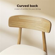 Levede 2x Dining Chairs Kitchen Chair Natural
