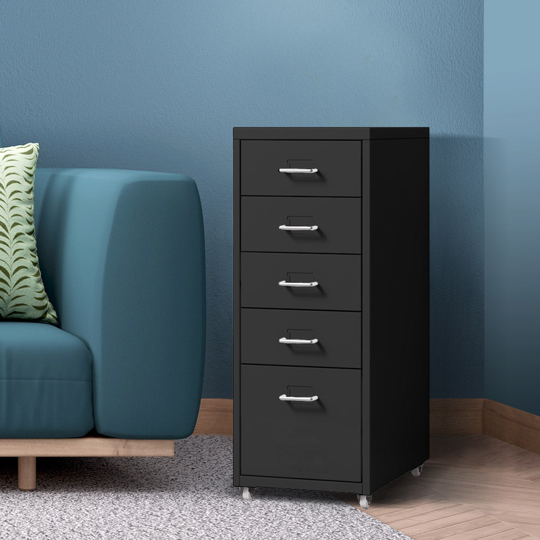 Levede 5 Drawer Office Cabinet Drawers