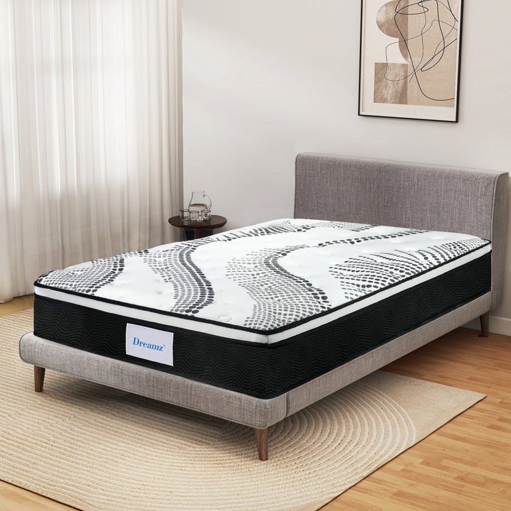 Spring Mattress 7 Zone Pocket Mattress Medium Firm 32cm Foam King Single