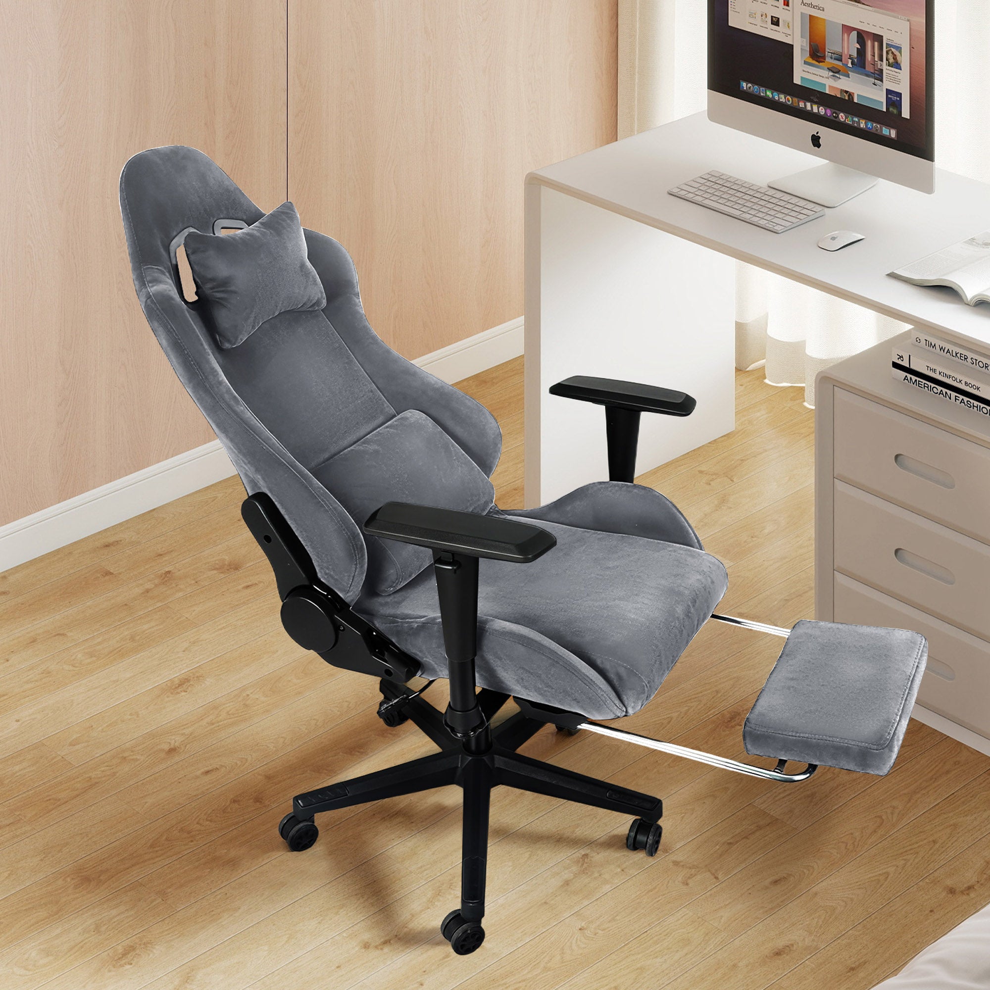 Office Chair Gaming Ergonomic High Back Reclining Study Work Swivel Se ...