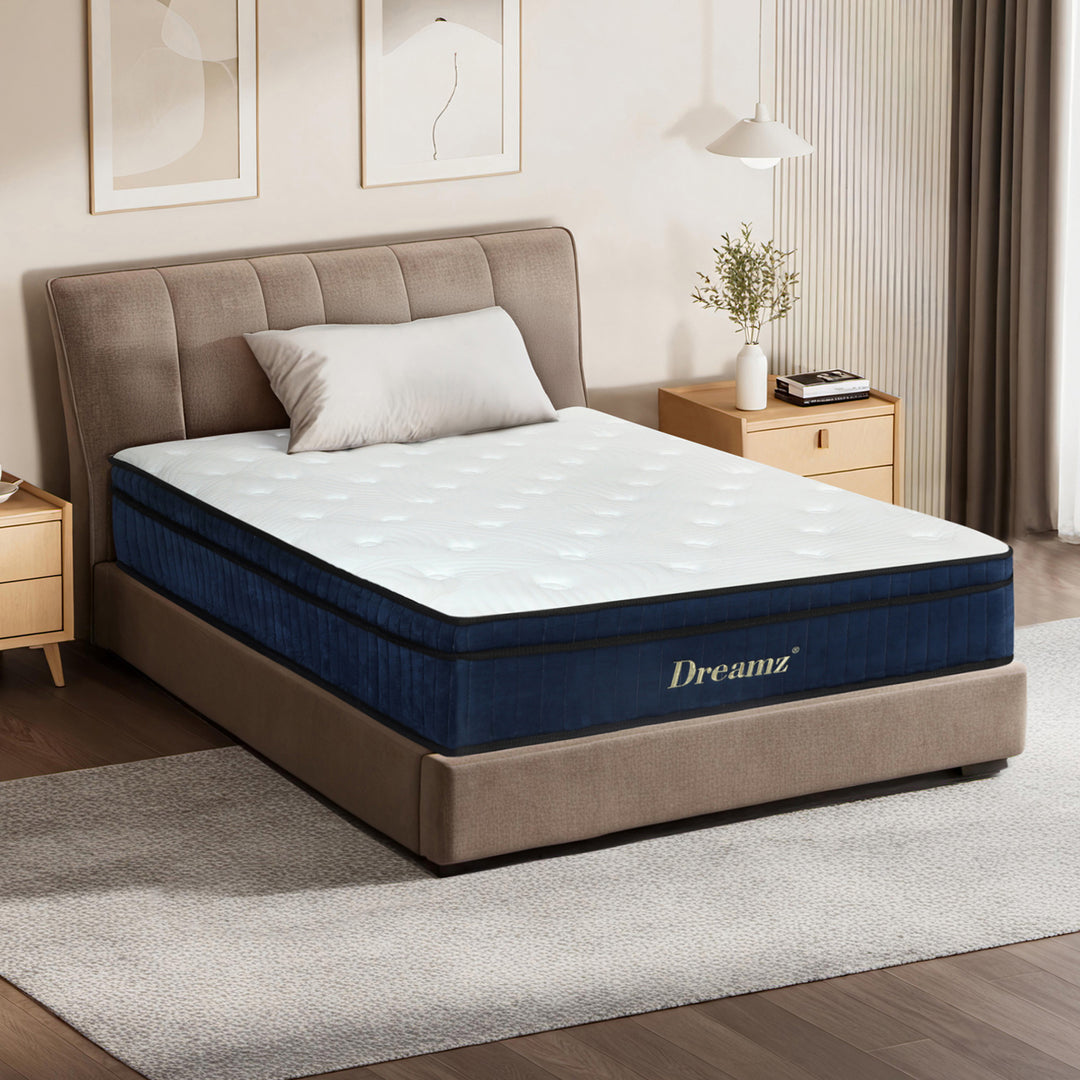 Dreamz Spring Mattress 7 Zone Bed Pocket Medium Firm Memory Foam