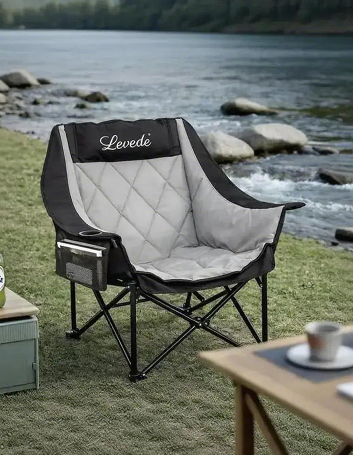 Folding Camping Chair Extra Large Outdoor Portable Fishing Travel Seat